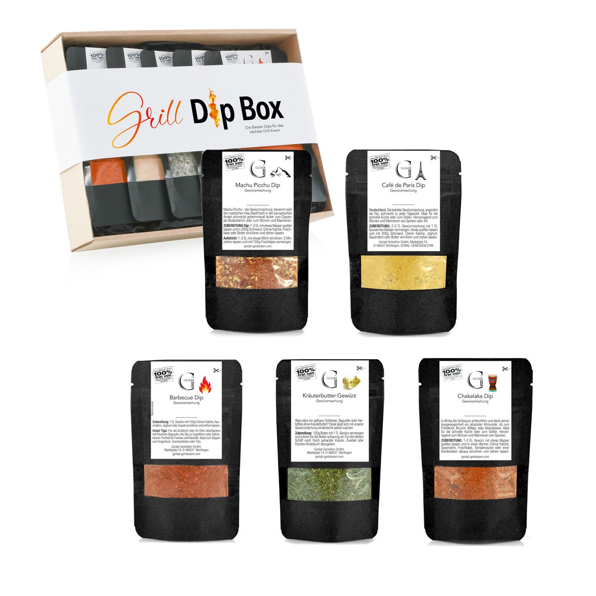 Grill DIP Box -  Geschenkset