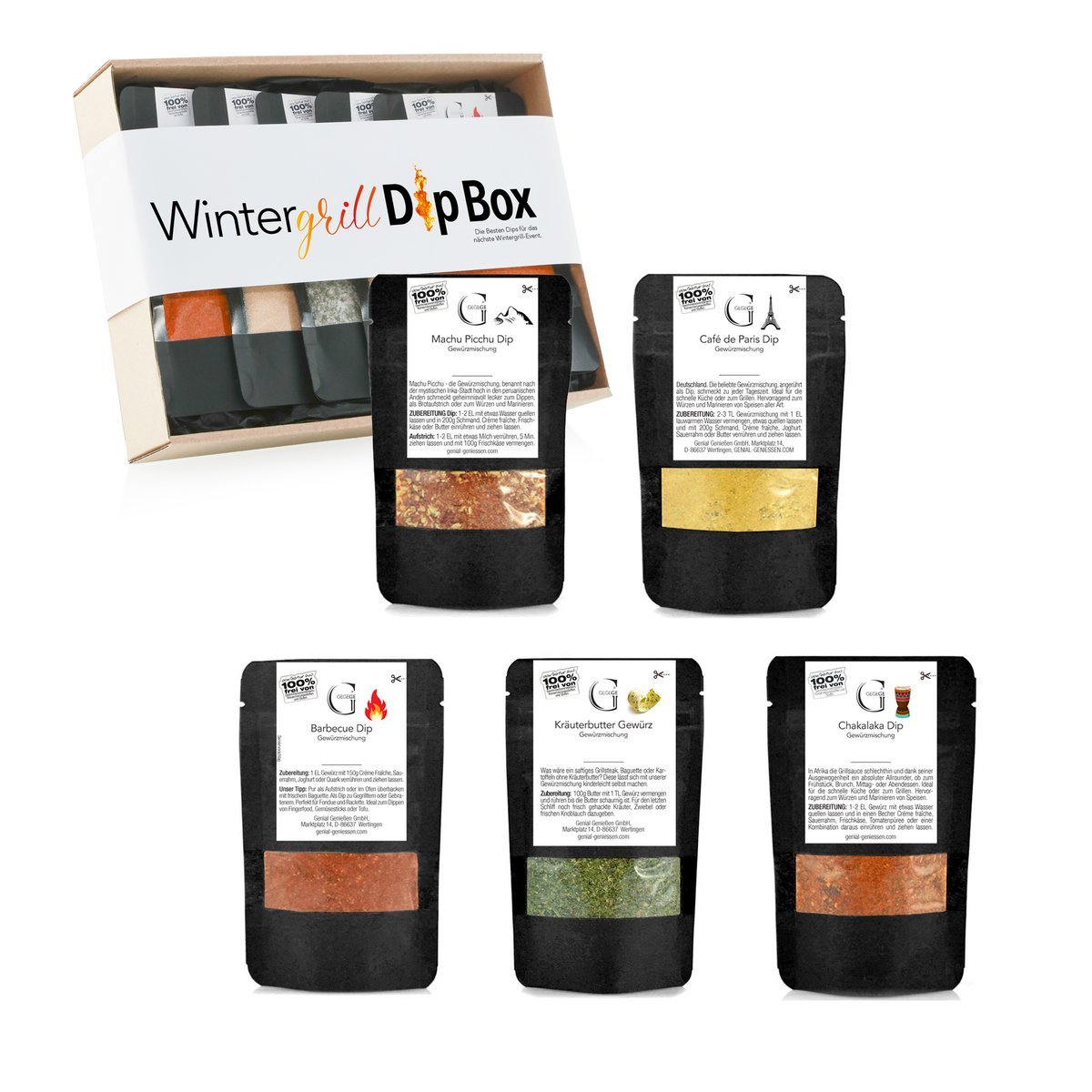 Wintergrill DIP Box – Geschenkset