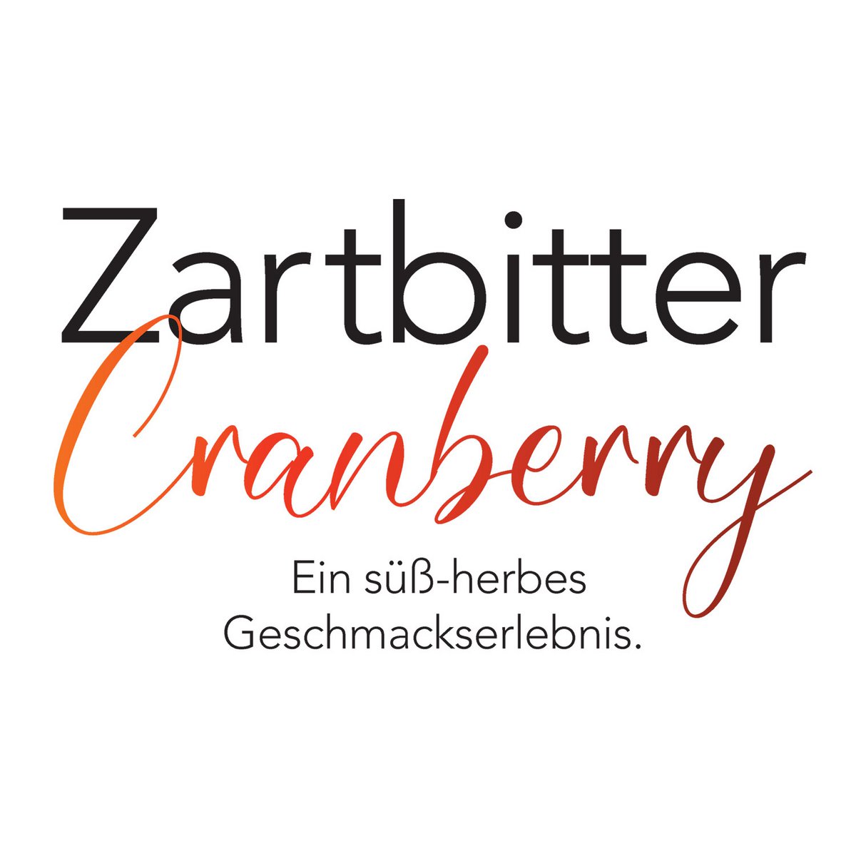 Zartbitter Cranberry – Schokoladentafel 90g