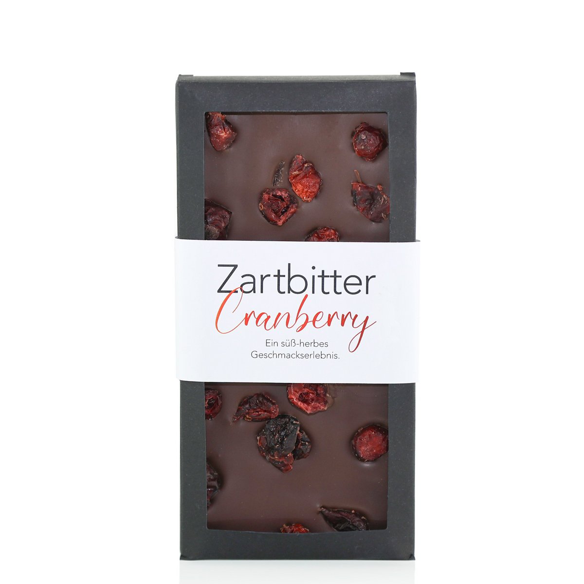 Zartbitter Cranberry – Schokoladentafel 90g